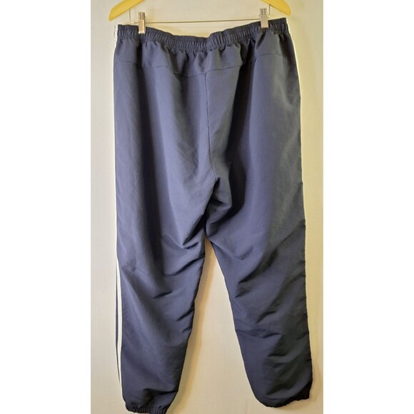 Adidas Men's Navy Blue 3-Stripes Tapered Leg Full Length Track Pants XXL 2XL Y2K - Picture 2 of 10